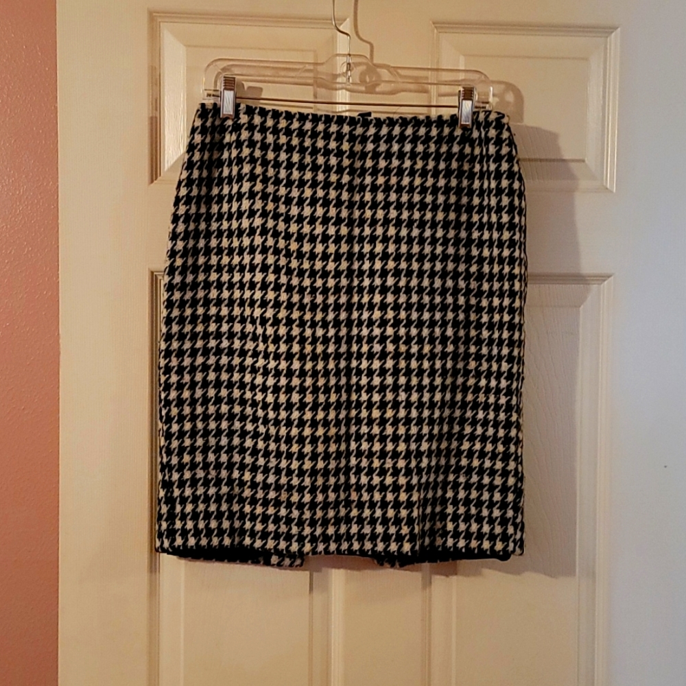 Lafayette 148 Hounds Tooth Skirt 10